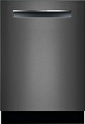 Bosch - 800 Series 24" Top Control Built-In Dishwasher with CrystalDry, Stainless Steel Tub, 3rd Rack, 42 dBa - Black stainless steel