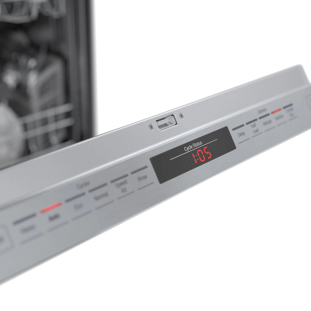 Bosch - 800 Series 24" Top Control Built-In Dishwasher with CrystalDry, Stainless Steel Tub, 3rd Rack, 42 dBa - Stainless steel