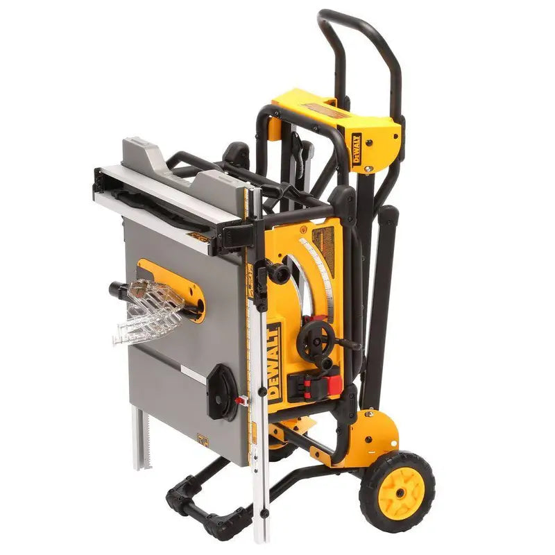 DEWALT DWE7491RS 10-Inch Job Site Table Saw  15-Amp Motor with Integrated Rolling Stand