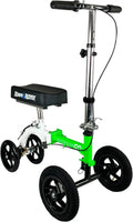 Compact All-Terrain Knee Scooter for Adults  Heavy-Duty Recovery Walker for Foot Surgery, Broken Ankle & Leg Injuries (Green)
