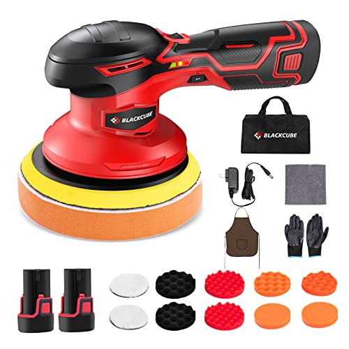 BLACKCUBE Cordless Polisher Lithium Ion Rechargeable