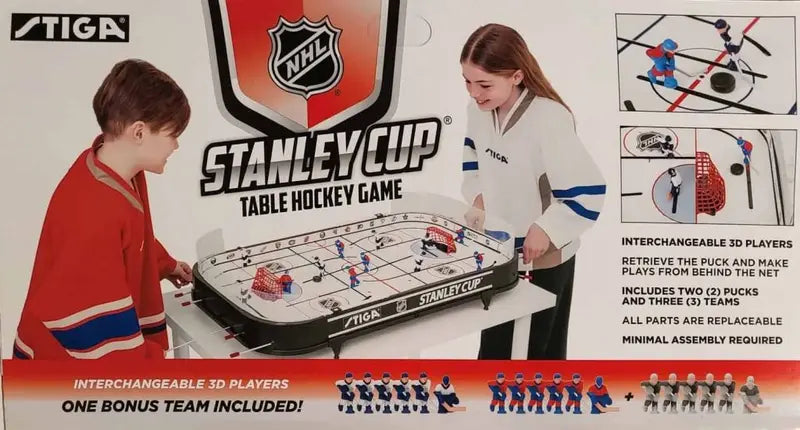 STIGA NHL Stanley Cup Table Hockey Game – Officially Licensed, 3D Players, Scale Rink, 3-Team Play