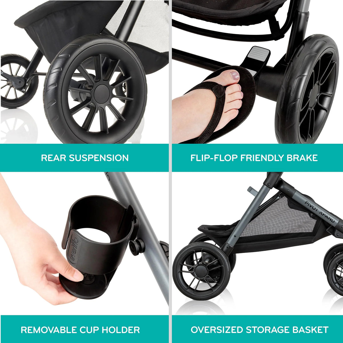 Evenflo Modular Travel LiteMax Anti Rebound