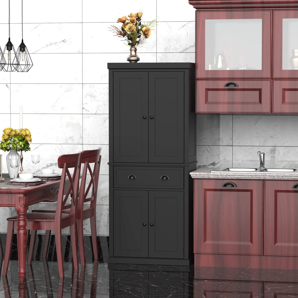 HOMCOM Traditional Freestanding Cupboard Colonial