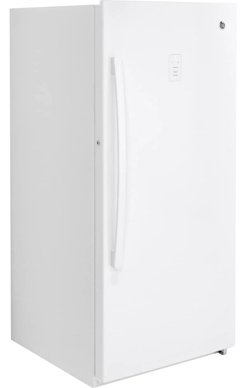 GE 14.1 Cu. Ft. White Garage Ready Frost-Free Upright Freezer