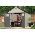 Tremont Outdoor 8 ft. x 16 ft. Heavy-Duty Plastic Storage Shed