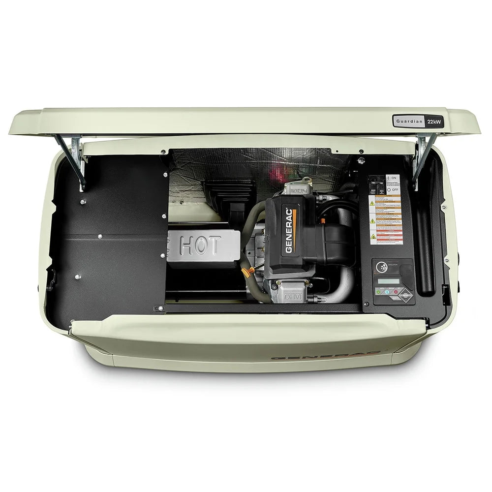 Generac Stdby Gen, 1??ng/LPG, 19 Kw/81.3 A, CARB 7043
