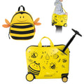Two-Piece Kids' Luggage Set – 18″ Carry-On + Ride-On Suitcase with 360° Spinner Wheels