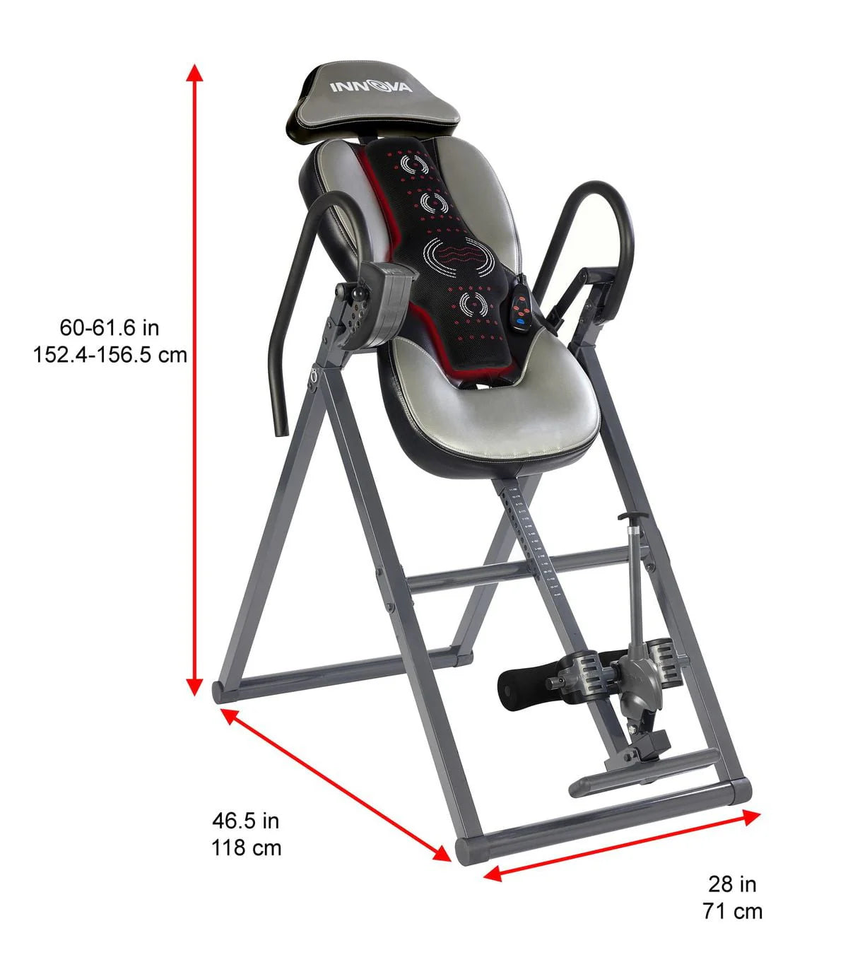 Innova ITM5950 Advanced Heat and Massage Therapeutic Inversion Table, , 300 lb Max Weight Capacity