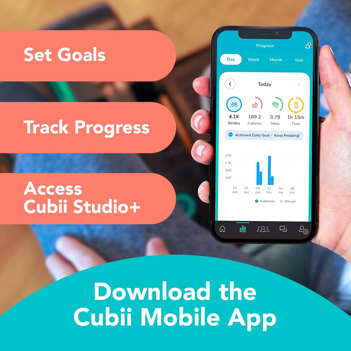 Cubii Elliptical Resistance Bluetooth Exerciser