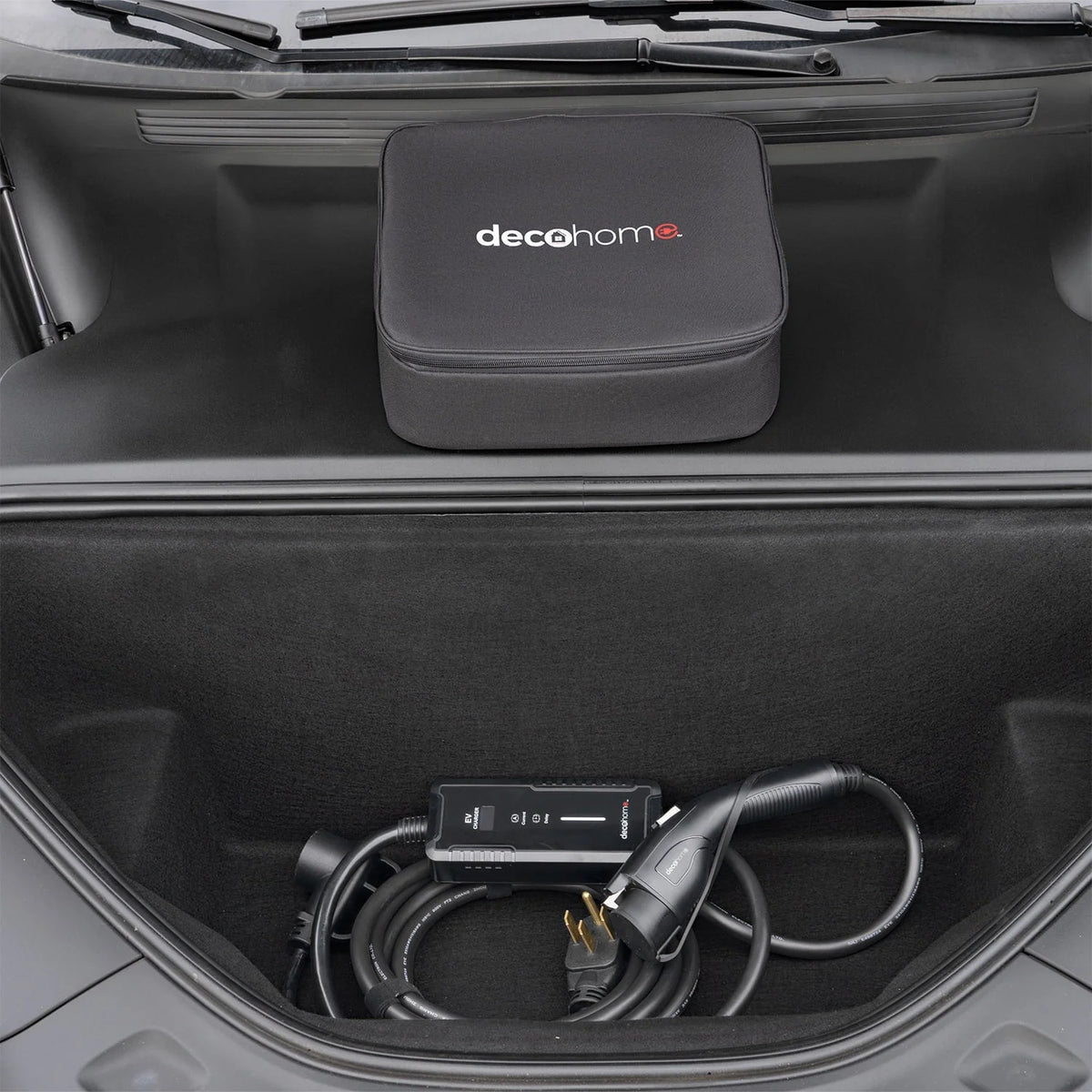 Deco Home Level 1 & 2 32A 240V Portable EV Charger, NEMA 14-50 and 5-15 Plugs, 20FT SAE J1172 Charging Cable, Tesla Adapter