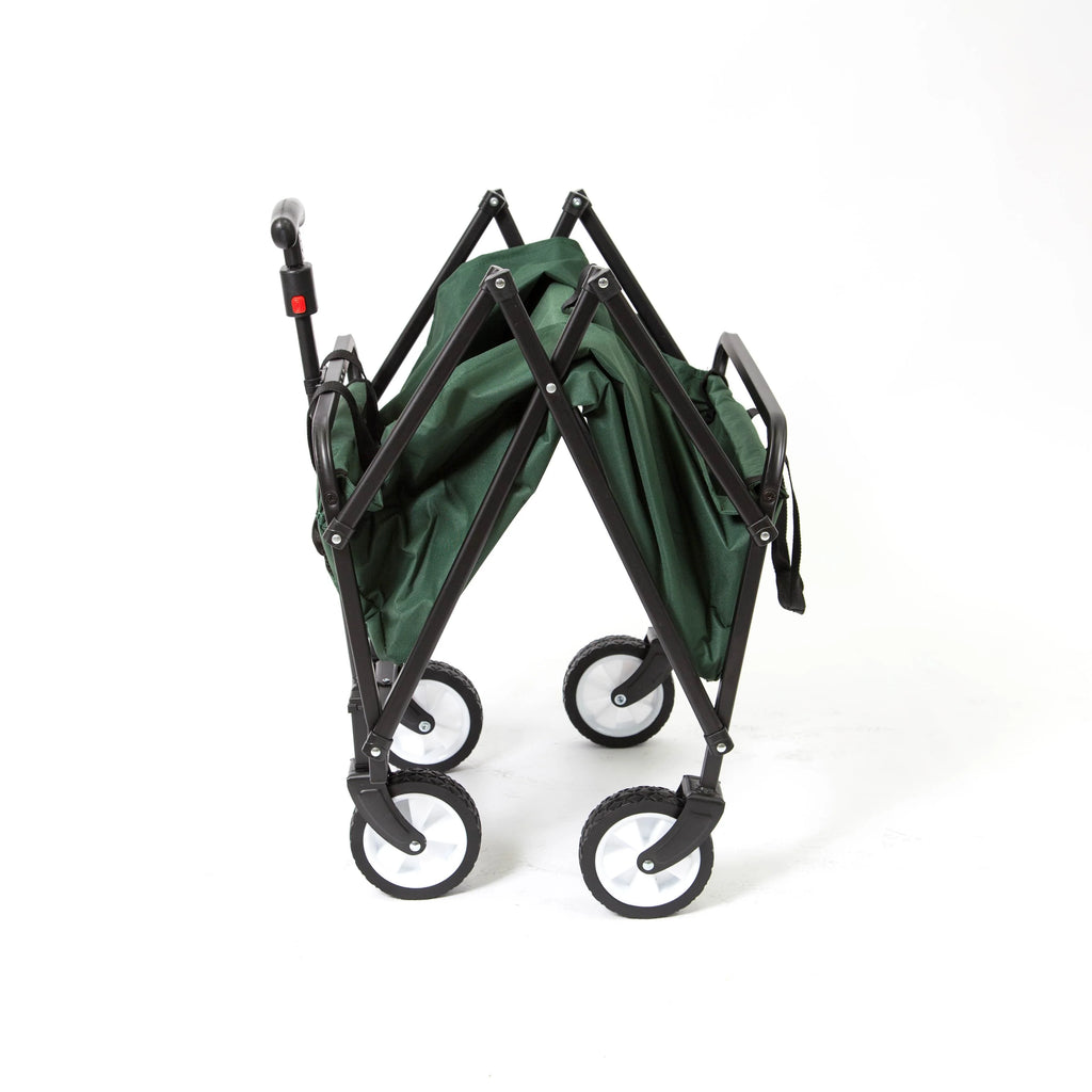Heavy Duty Compact Folding 150 lb Capacity Utility Cart, Green (Open Box)