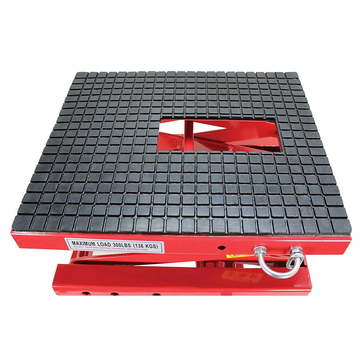 Extreme Max 5001.5083 Hydraulic Motorcycle Lift Table with 300 Lb. Capacity
