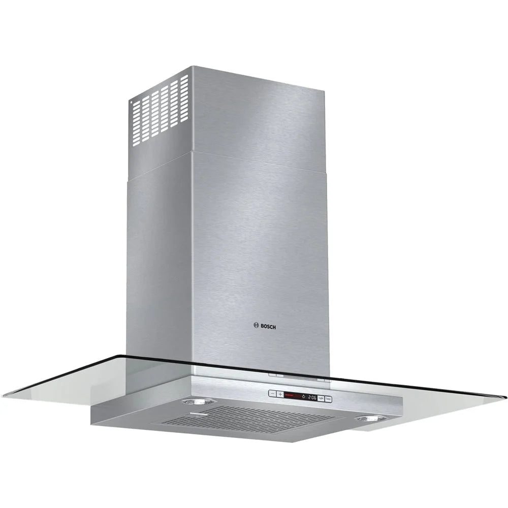 Bosch - Benchmark Series 36" Convertible Range Hood - Stainless steel and glass