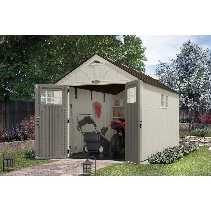 Tremont 8 ft. x 13 ft. Reinforced Plastic Storage Shed
