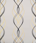 York Wallcoverings NW354-1 Aurora 56 9/10 Sq. ft. Metallic Non-Pasted Synthetic Black