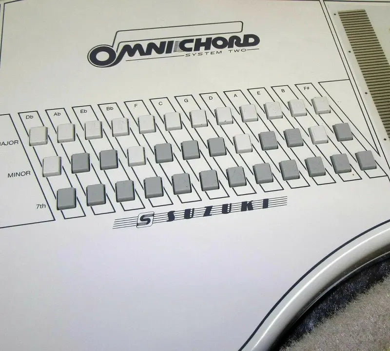 Suzuki Omnichord OM-84 System Two Electronic Keyboard – Includes Hard Case, Power Supply & Manual (Tested & Functional)