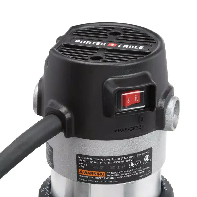 PORTER-CABLE 690LR Fixed-Base Router – 11-Amp Precision Woodworking Tool