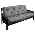 TruPedic Full-Size Granite Grey Futon Mattress – 12-Inch Dual-Comfort Hybrid Design