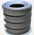 Set of 4 Transeagle ST Radial II Steel Belted ST225/75R15 225/75R15 117/112 L E 10 Ply Trailer Tires
