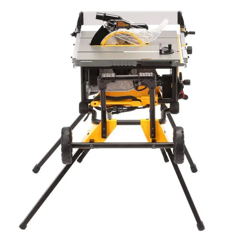 DEWALT DWE7491RS 10-Inch Job Site Table Saw  15-Amp Corded, Integrated Rolling Stand