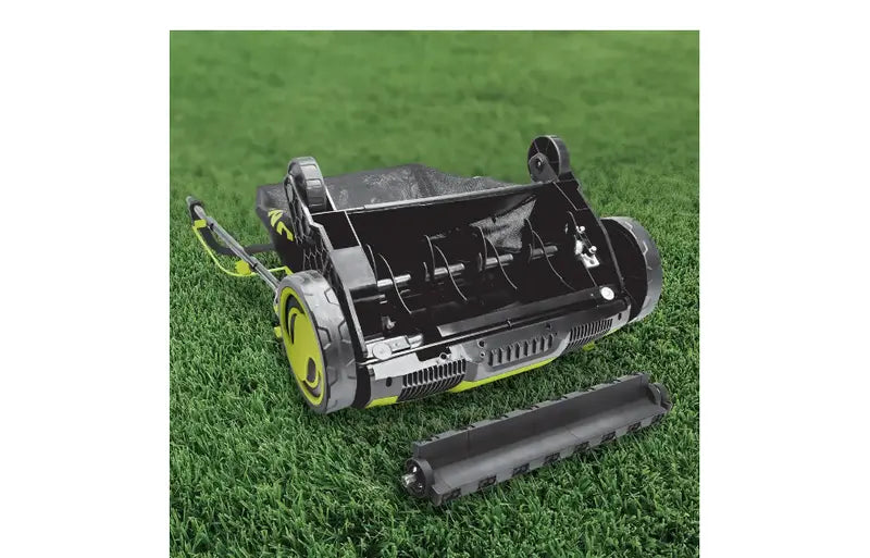 Sun Joe AJ805E Electric Lawn Dethatcher – 15-Inch, 13-Amp with Collection Bag