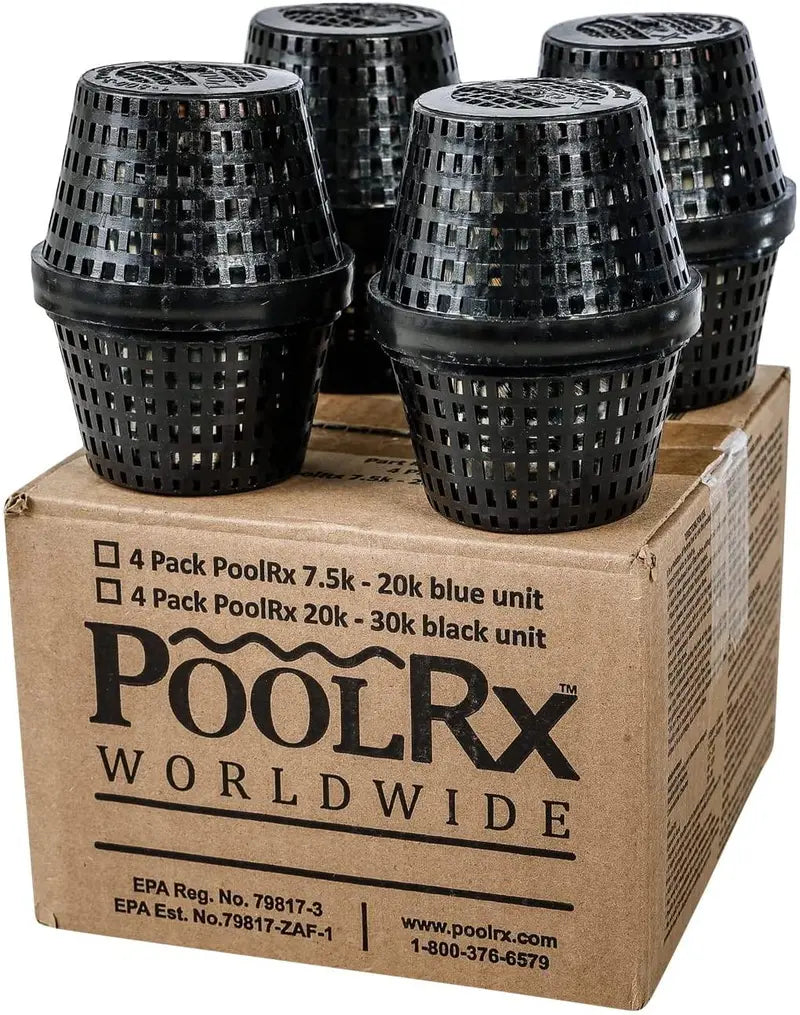 PoolRx Algaecide System – 4-Pack for Pools 20,000–30,000 Gallons
