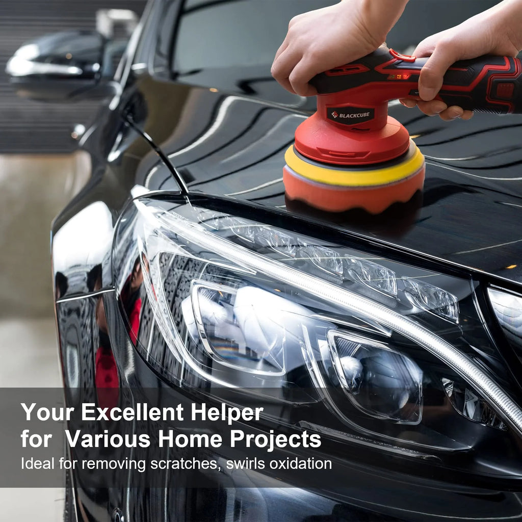 BLACKCUBE Cordless Polisher Lithium Ion Rechargeable