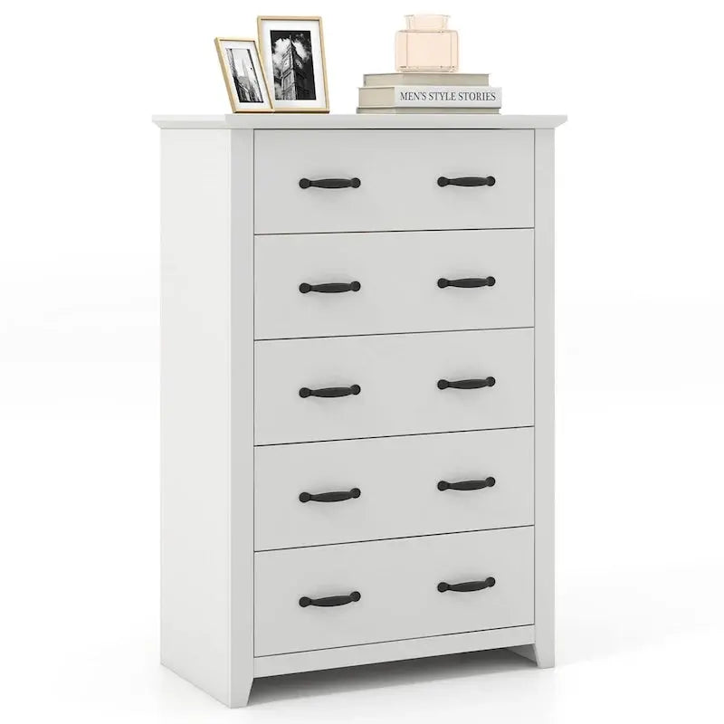 Tall 5-Drawer Storage Cabinet – Versatile Chest for Bedroom, Hallway, or Living Space