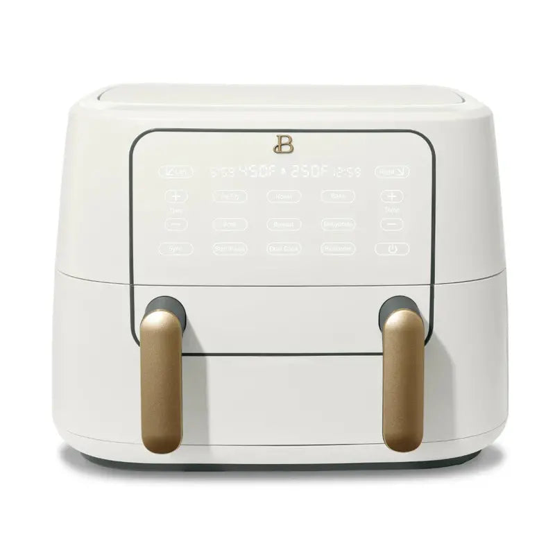Drew Barrymore TriZone 9-Quart Air Fryer in White Icing Finish