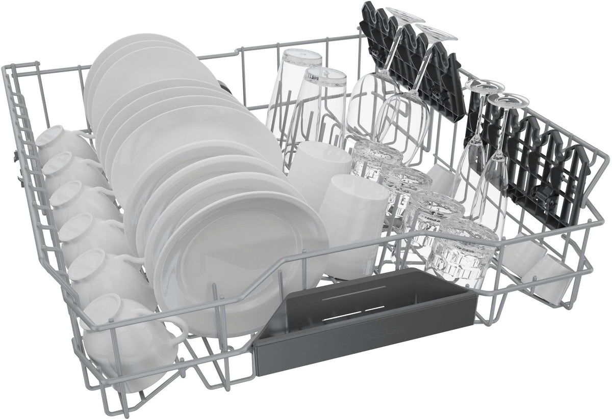 Bosch - 800 Series 24" Top Control Smart Built-In Dishwasher with 3rd Rack and 42 dBA - Silver