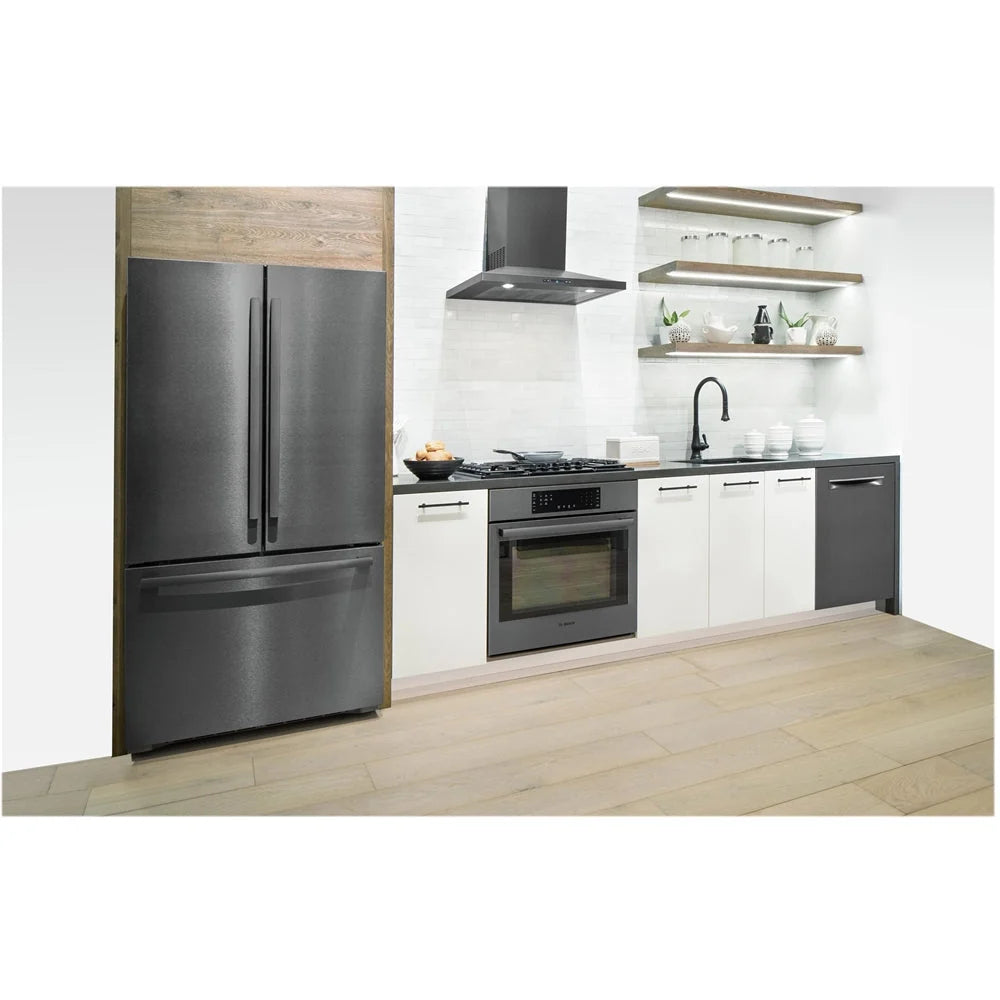 Bosch - 800 Series 30" Convertible Range Hood - Black stainless steel