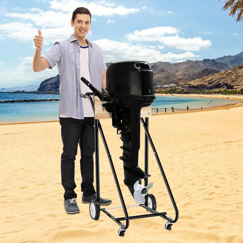 Sturdy Outboard Motor Stand for Secure Storage, Maintenance & Boat Engine Support