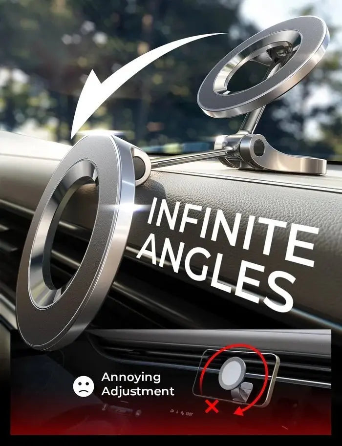 Strong Magnetic Car Phone Mount – Adjustable Air Vent & Dashboard Holder