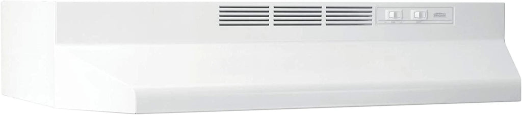 Broan-NuTone 413001 Non-Ducted Ductless Range Hood with Lights Exhaust Fan for Under Cabinet . 30-Inch . White