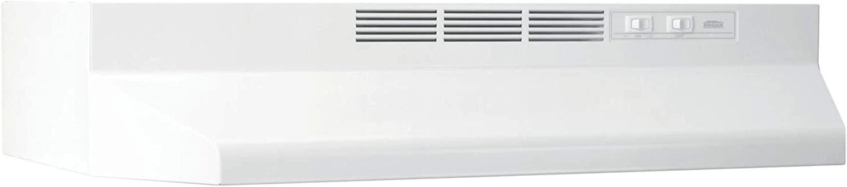 Broan-NuTone 413001 Non-Ducted Ductless Range Hood with Lights Exhaust Fan for Under Cabinet . 30-Inch . White