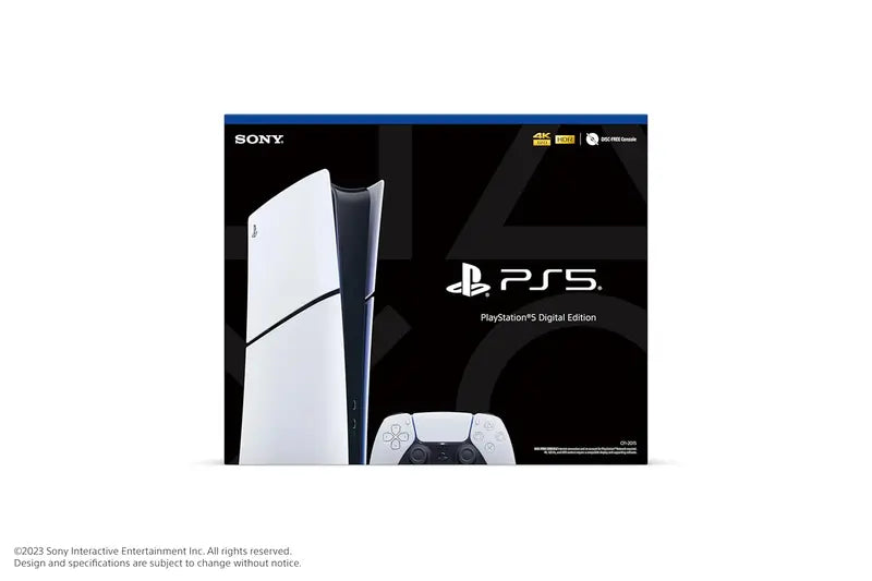 Sony PlayStation 5 Digital Edition (Slim) – All-Digital Gaming Console with Enhanced Portability