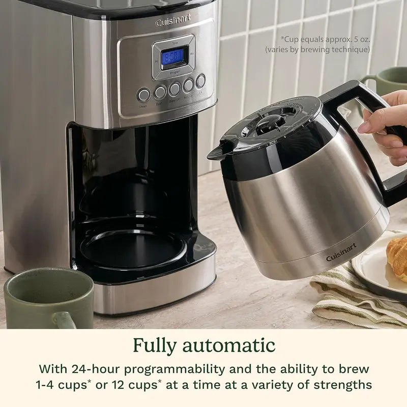 Cuisinart DCC-3400NAS 12-Cup Programmable Coffee Maker  PerfecTemp Thermal Carafe