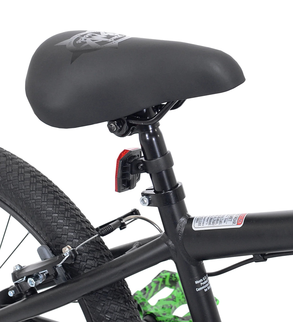 20 In. Chaos Boy'S BMX Child Bicycle, Hydro Dip Matte Black