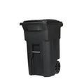 Toter 64-Gallon Outdoor Garbage Can – Black Polyethylene, Lid & Wheels Included