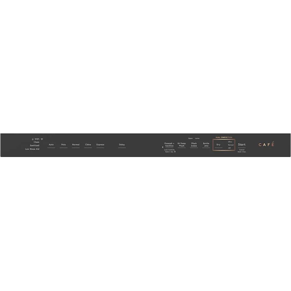 Café - Top Control Built-In Dishwasher with Stainless Steel Tub, 3rd Rack, 39dBA - Stainless steel
