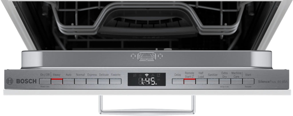 Bosch - 800 Series 18" Top Control Smart Built-In Dishwasher with 3rd Rack and 44 dBA - Custom Panel Ready