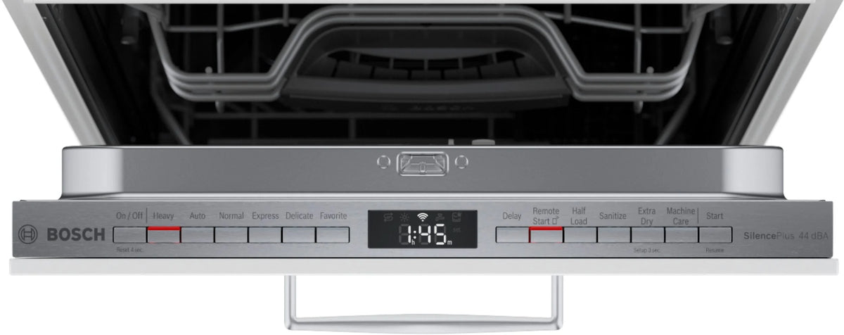 Bosch - 800 Series 18" Top Control Smart Built-In Dishwasher with 3rd Rack and 44 dBA - Custom Panel Ready