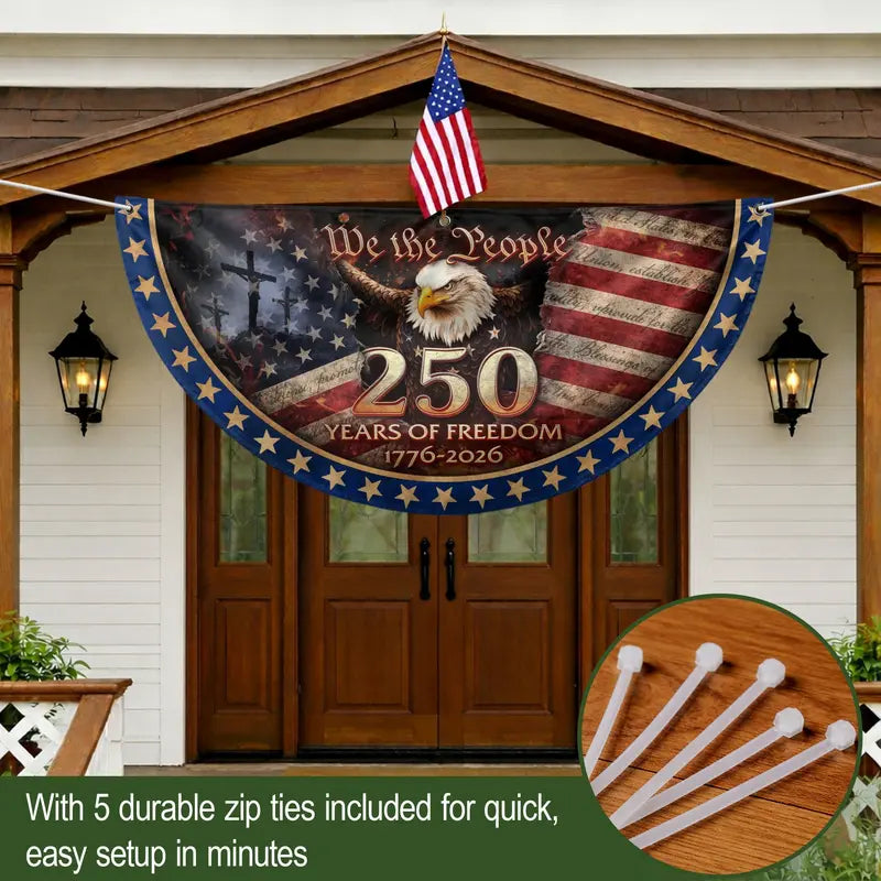 USA Bicentennial Fence Flag – 1776–2026 Commemorative Patriotic Banner