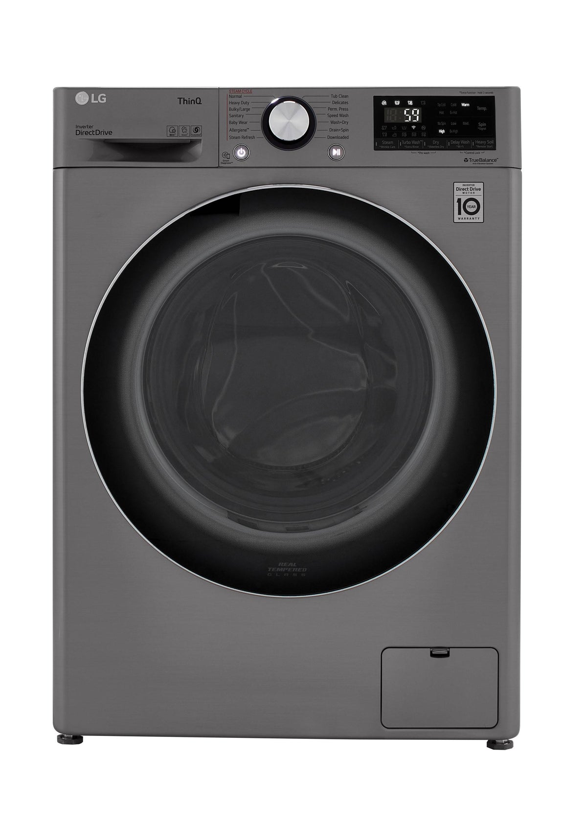 LG 2.4 Cu. ft. Graphite Steel Compact Front Load Washer & Dryer Combo