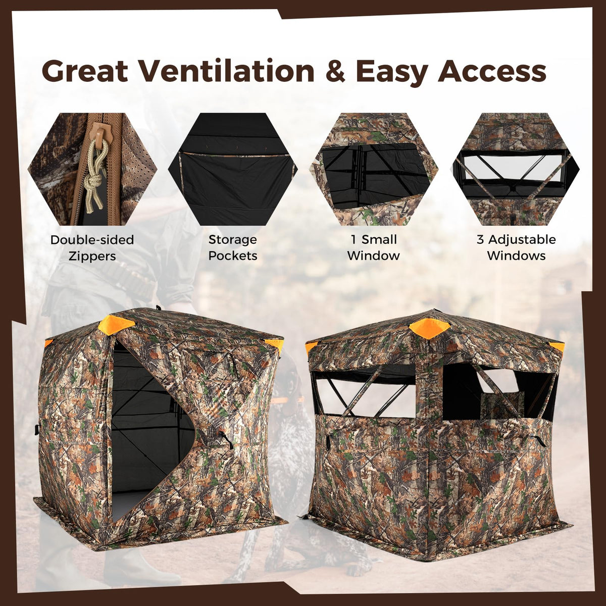 Tangkula 270° See Through Hunting Blind