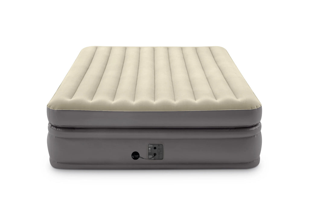 Intex -Queen Comfort Elevated Fiber-Tech Airbed