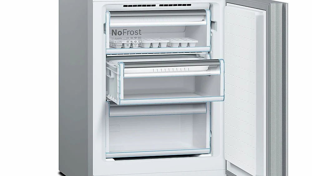 Bosch - 800 Series 10 Cu. Ft Bottom-Freezer Counter-Depth Refrigerator - Multi