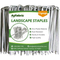 Agfabric 12 in. 11 Gauge Galvanized Landscape Staples Stake Pins for Weed Barrier,Irrigation Lines, Sod (50-Pcs)