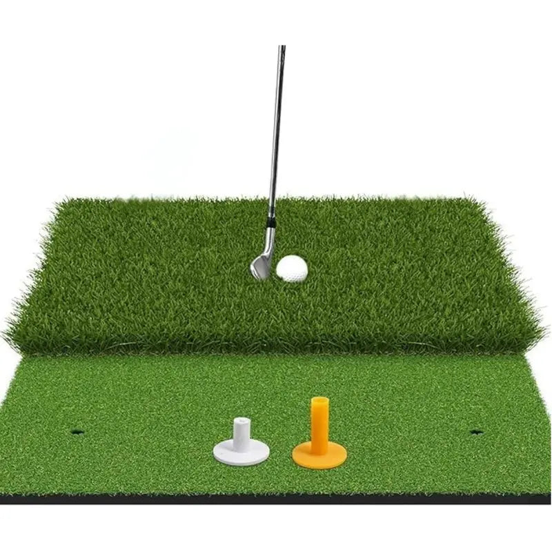 Dual-Surface Foldable Golf Practice Mat  Indoor/Outdoor Turf for Drills and Short Game